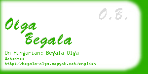 olga begala business card